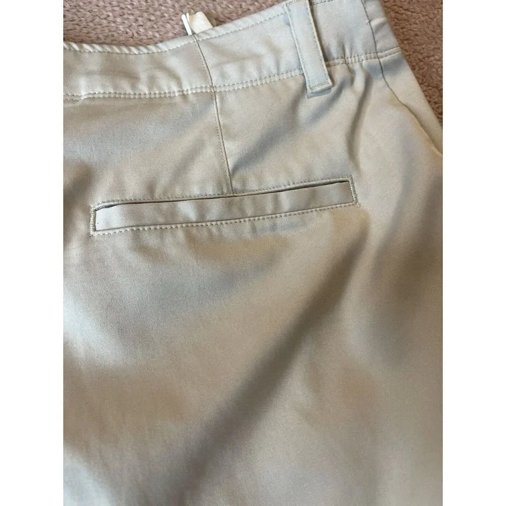 Ben Hogan Golf Pant 32x32 Men's Khaki Solid Active Flex Waistband Stretch Zip